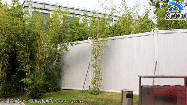 PVC臨時施工圍擋安裝案例展示-PVC圍擋-深圳市大通建材有限公司鋼圍擋生產定制廠家