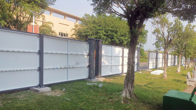 A類鋼結(jié)構(gòu)烤漆圍擋2米高半龍骨款-惠州項(xiàng)目工程圍擋-A/B/C類圍擋-深圳市大通建材有限公司鋼圍擋生產(chǎn)定制廠家