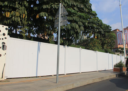 深圳pvc工地施工圍擋安裝展示-PVC圍擋-深圳市大通建材有限公司鋼圍擋生產定制廠家