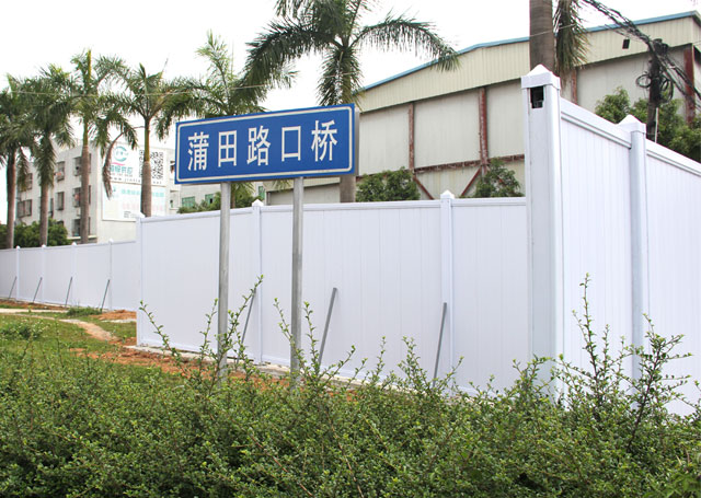 深圳蒲田路口PVC圍擋效果圖-PVC圍擋-深圳市大通建材有限公司鋼圍擋生產定制廠家